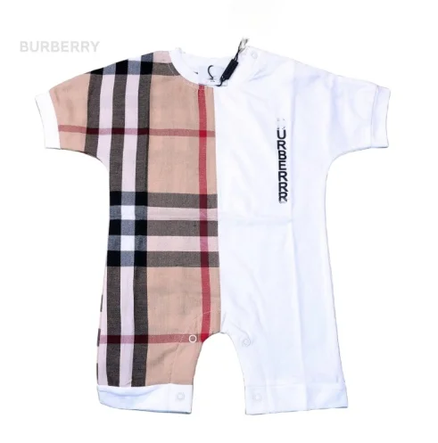 RUNTEN  Luxury brand Designer Summer Black and White Baby Boys 100% cotton plaid tights Girls Baby Jumpsuit Shorts Baby Clothes