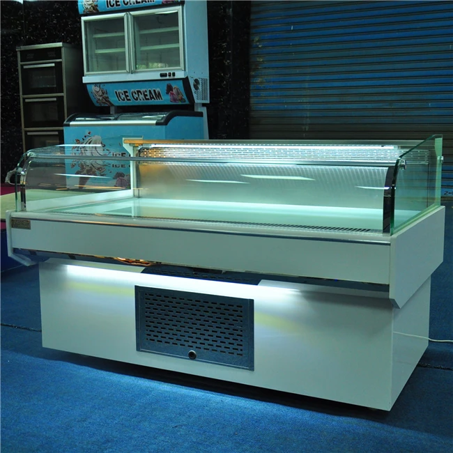Commercial Refrigeration Equipment Open Cheese Fresh Meat  Freezer