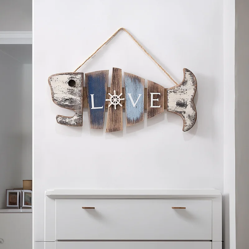 Hot Cafe Design Cutout Decorative 3D Wooden Wood Wall Sign Blackboard Hot Hanging Planter Display Kitchen Office Wedding-Rope