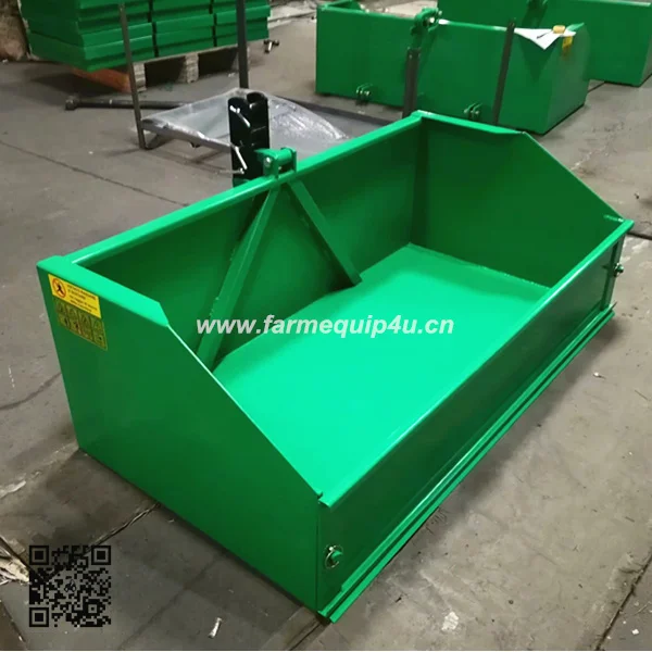 3 point tilting transport box; tractor back bucket