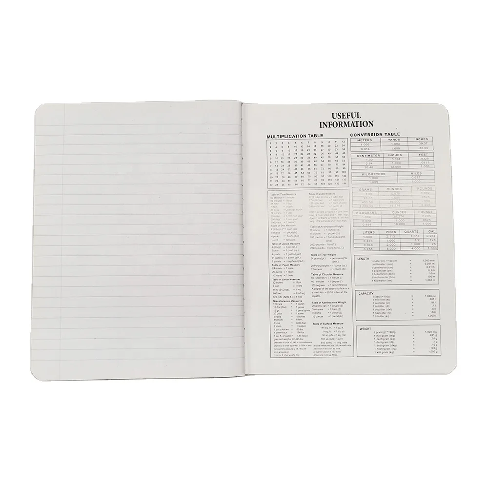 Factory Cheap School Office Use 100 Sheets Wide Ruled Marble Composition NoteBook