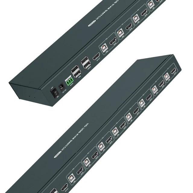 Горячая Распродажа 8 портов Kvm-переключатели для видео разрешение 4K 30 Гц KVM-переключатель