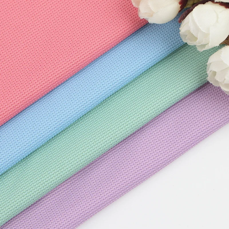 165 g Anti-Static Nylon Knitted Fabric with Air Holes Stain Repellent Sports T-Shirt & Underwear Material