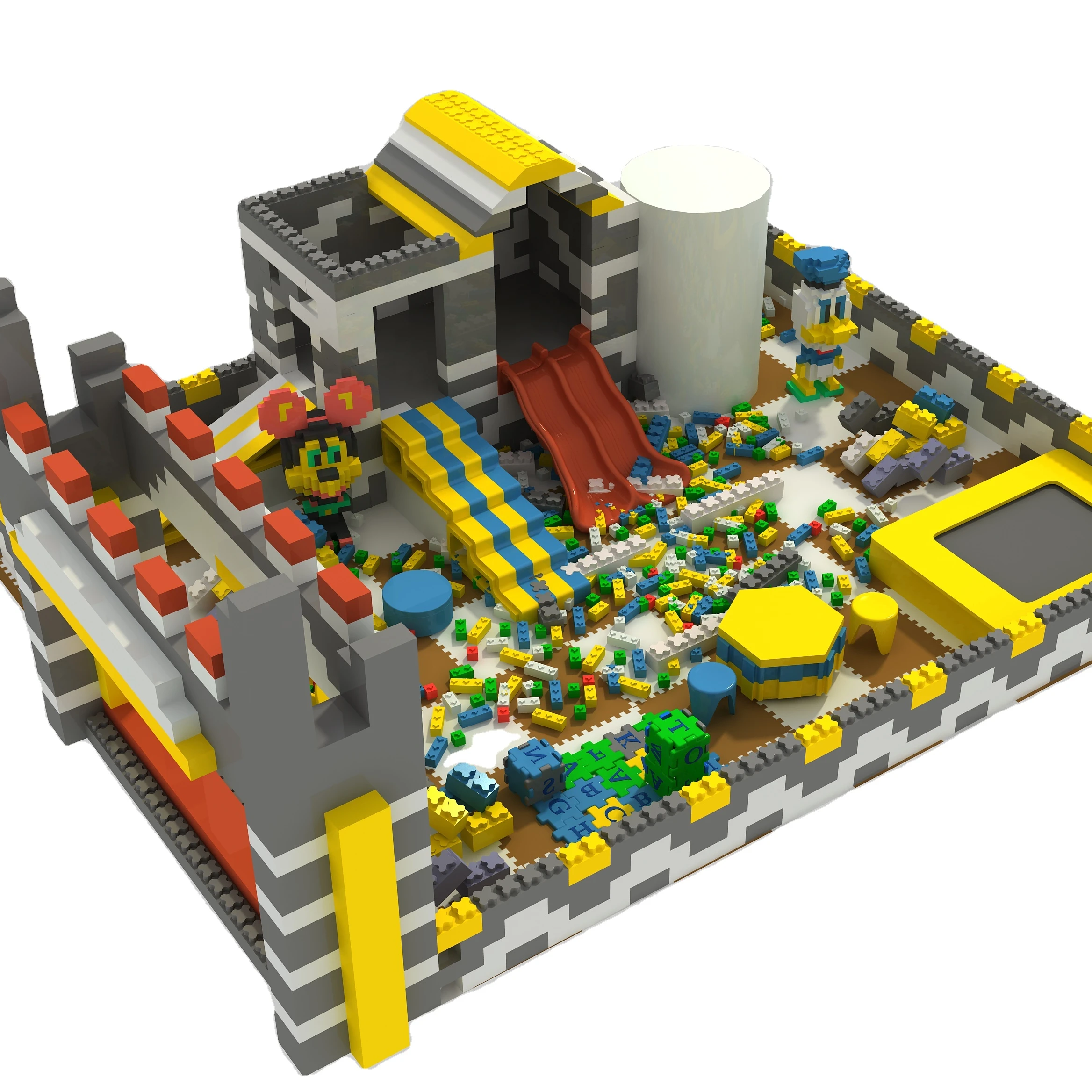 7.5X6 meter plastic building block sets EPP giant building blocks playground