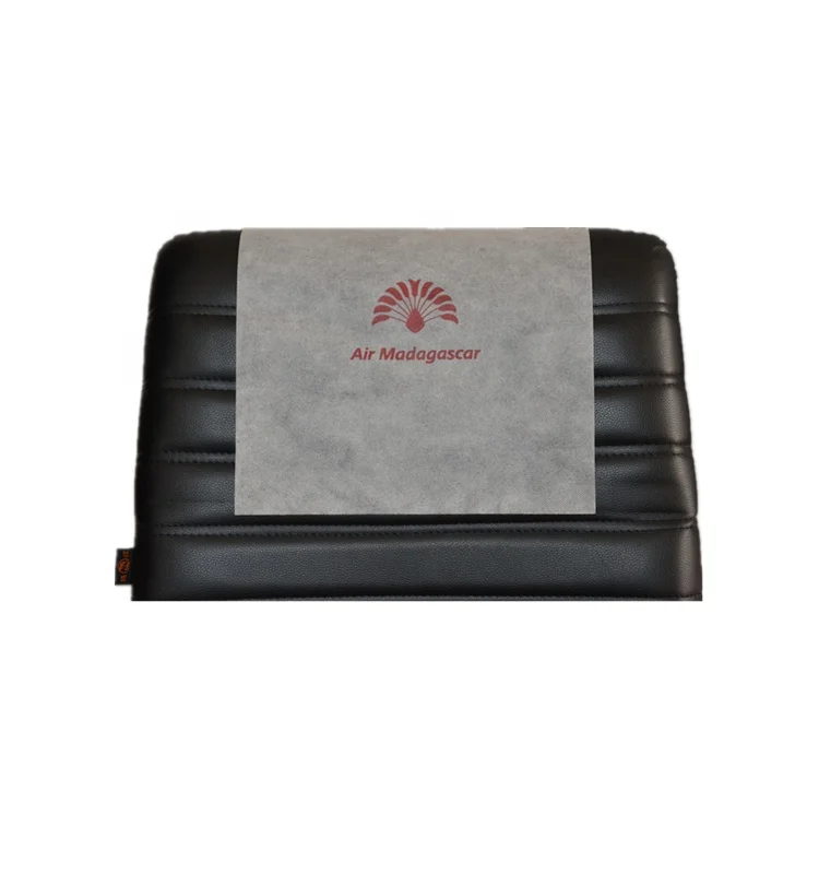 Non woven disposable airplane seat headrest/head rest cover