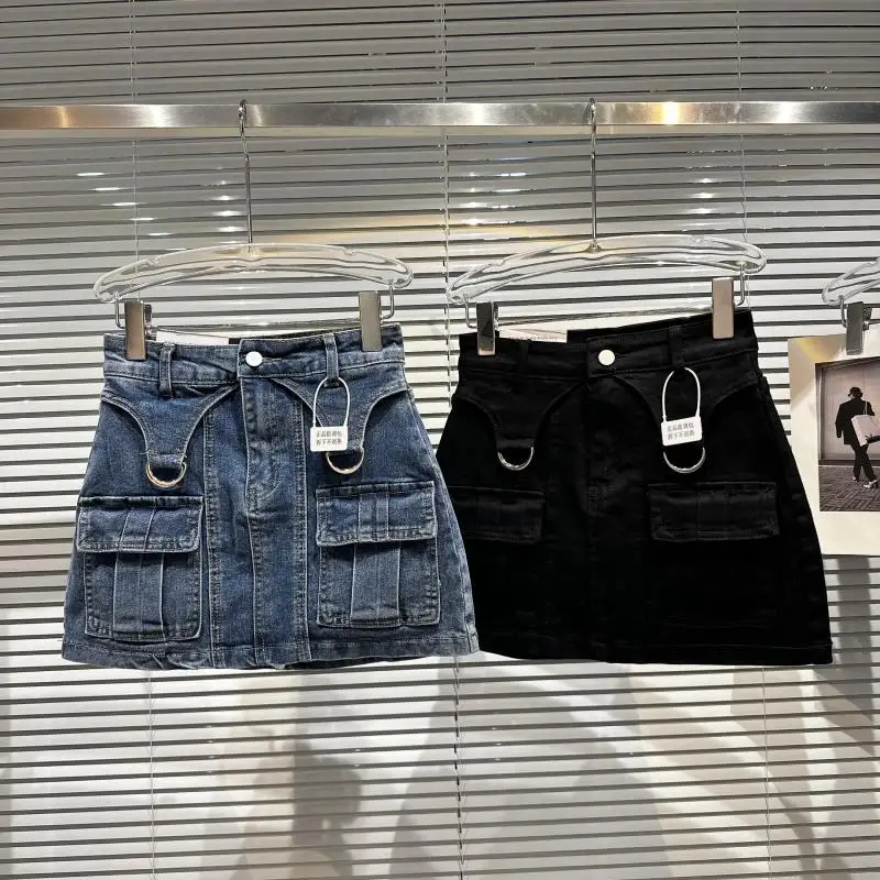 2023 Spring Summer Denim Skirt Female Simple Fashion Short Skirt Casual Mini Skirt for Women Wholesale