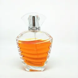 50ml wavy striped perfume bottle Premium glass perfume bottle