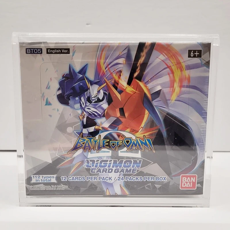 Digimon OEM акриловая коробка для бустера Pokemon TCG, коробка для бустера для торговых карт, акриловая витрина