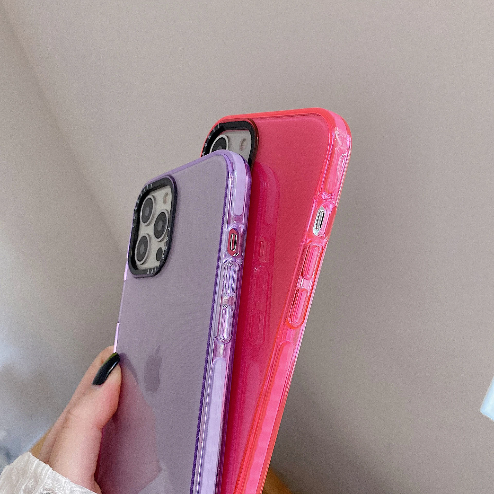 Solid Color Soft TPU Case Custom Mobile Phone Case For Samsung S22 Ultra S21 Ultra A73 A53 A33 Fundas forros para neon carcase