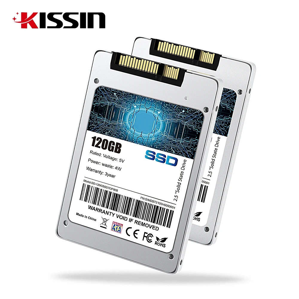 Кисин жесткий диск 2 5 дюйма SSD SATA 3 128 ГБ 256 512 1 ТБ портативный