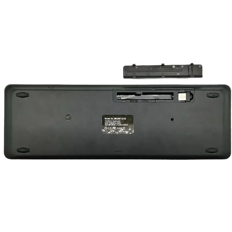  Factory price abs black wireless bt remote media touch keyboard for