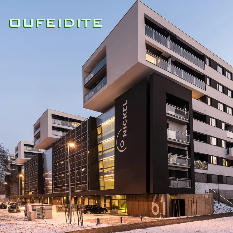 OFDT Metal Building Solid Facade Perforated Exterior United Decorative Aluminum Panels Curtain Wall