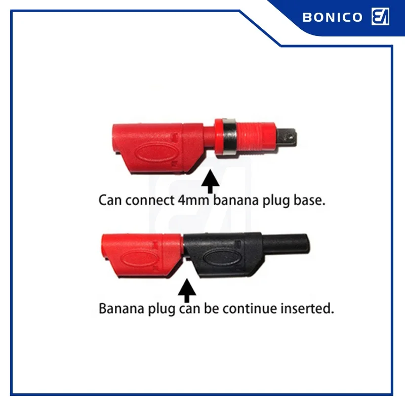 BNC с банановым штекером с покрытием 4 мм, набор двухсторонних испытательных проводов