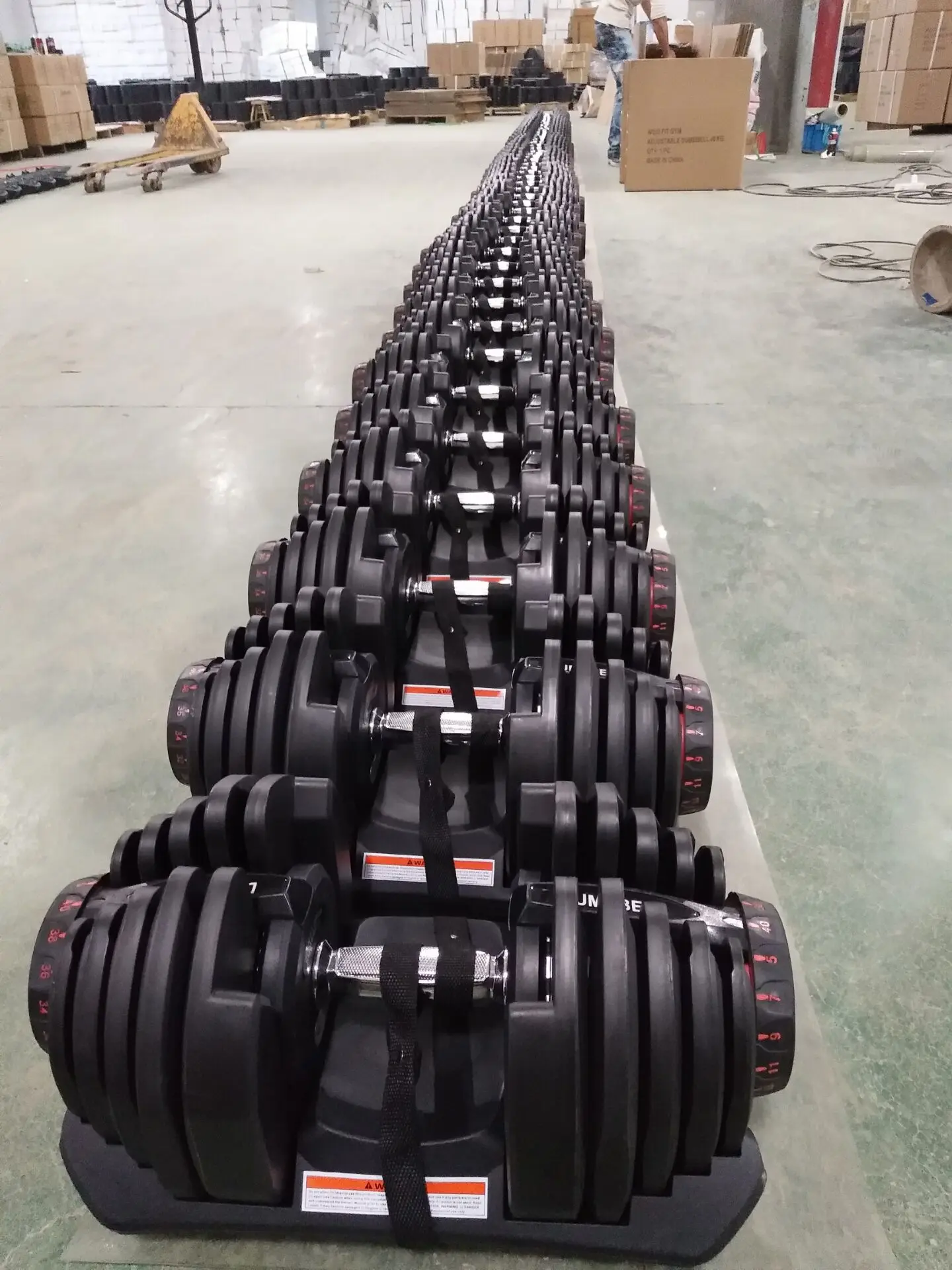 Quick Adjust 90 LB / 40 KG Rubber Hex Dumbbell Adjustable Wholesale