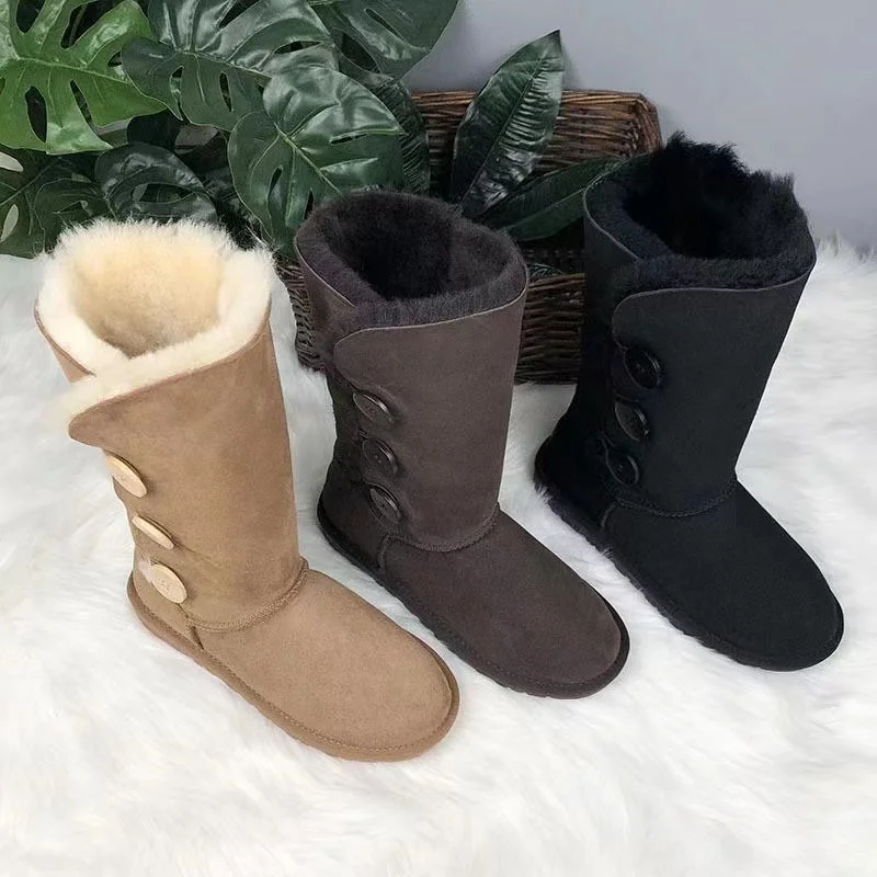 winter snow boots for women 2022 TPR sole faux fur lining casual  snow boots