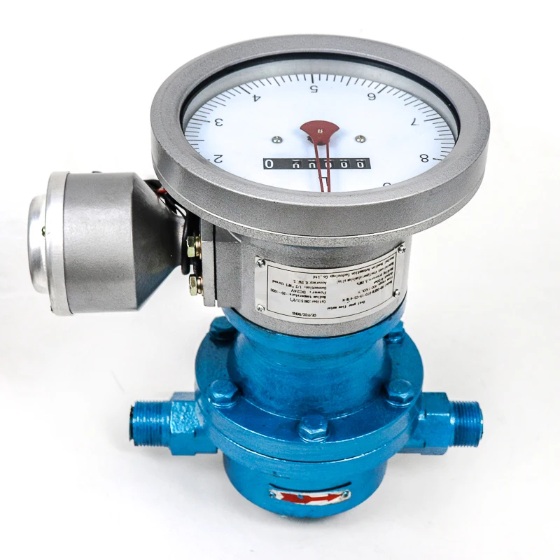 High temperature bunker oil oval gear flow meter dn 80