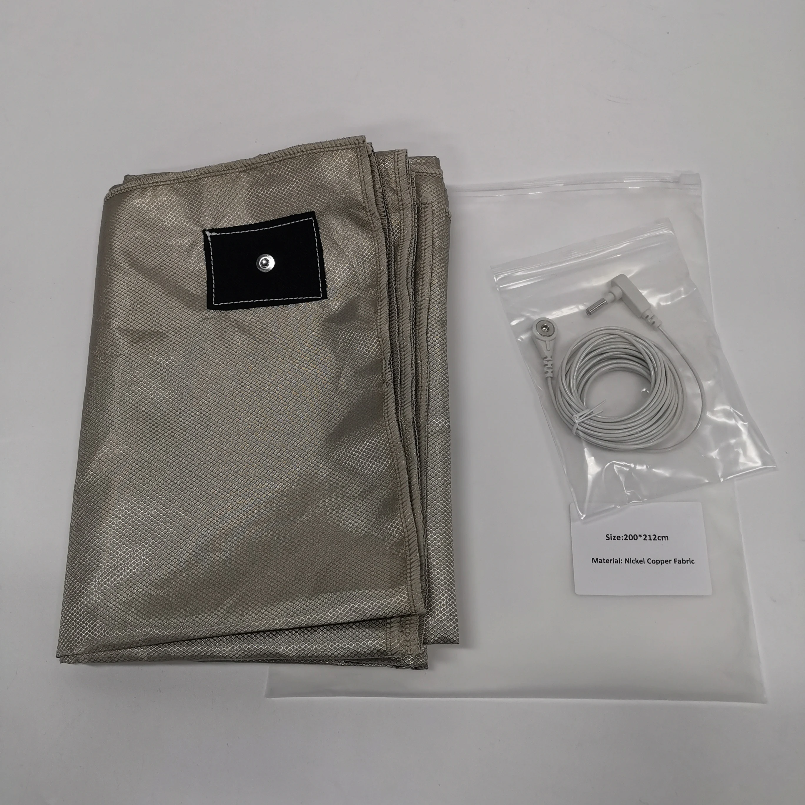 106*200cm Block EMF Grounded Connection Bed Flat Nickel Copper Sheets