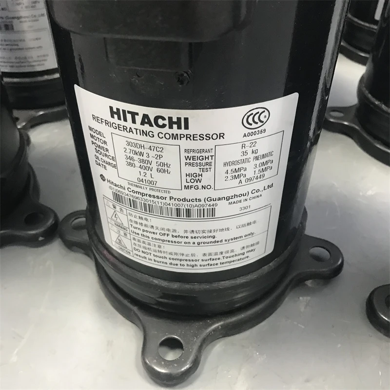 High Quality 3Hp Scroll Compressor 303DH-47C2 Refrigeration R22 380V/50Hz 440V/60HZ Air Conditioning Refrigeration