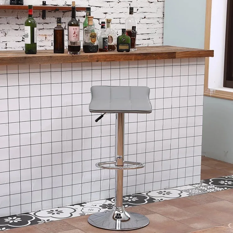 China Manufacturer Free Sample Good Quality Modern Pu Leather Bar Stool