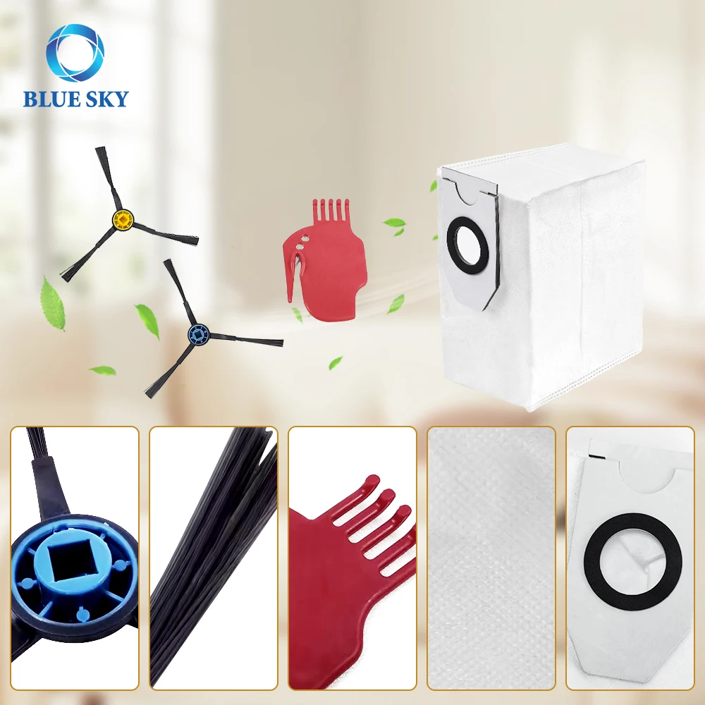 Robot Main Brush Side Brush Mop Cloth HEPA Filter Dust Bag for Mideaa V10 V12 W11 Robot Vacuum Cleaner Spare Parts