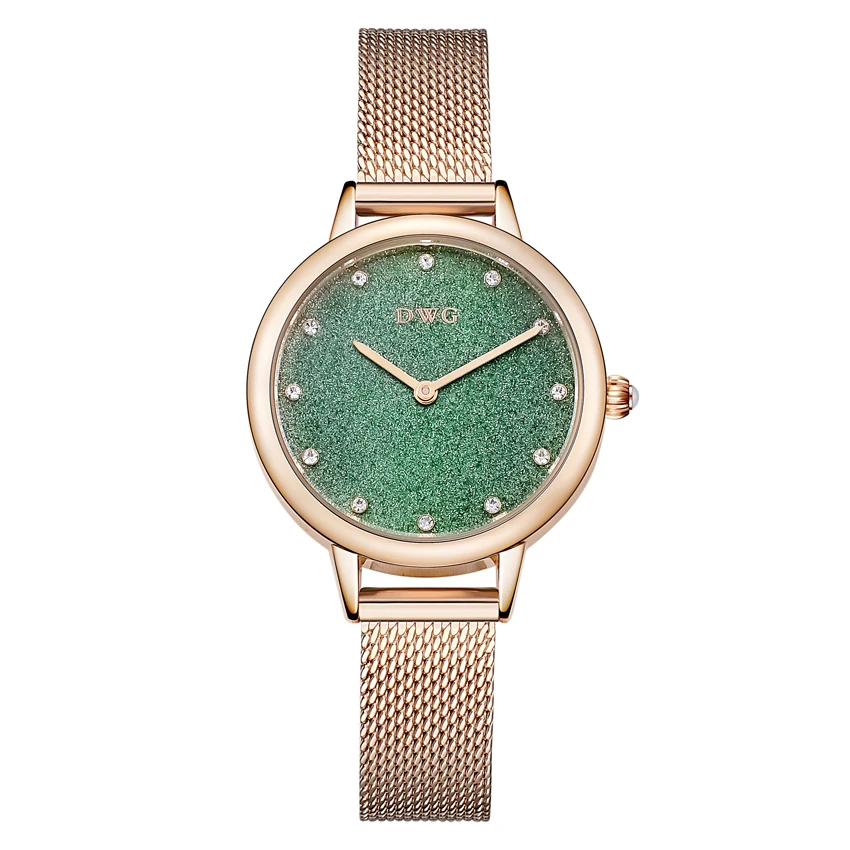 New Arrival Vogue Gold Stainless Steel Fashion Watch Women Ladies Quartz Dress Bracelet Watches With Bracelet
