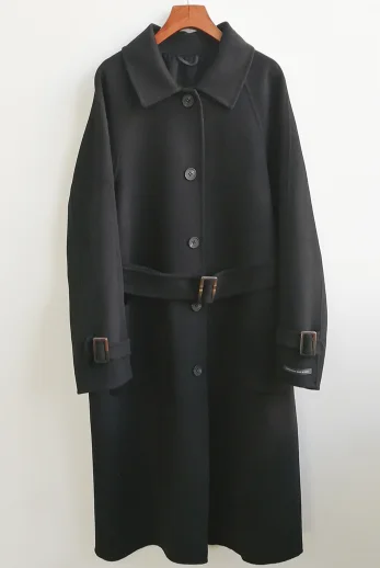 2021 Grid  wool80%  short coat cashmere