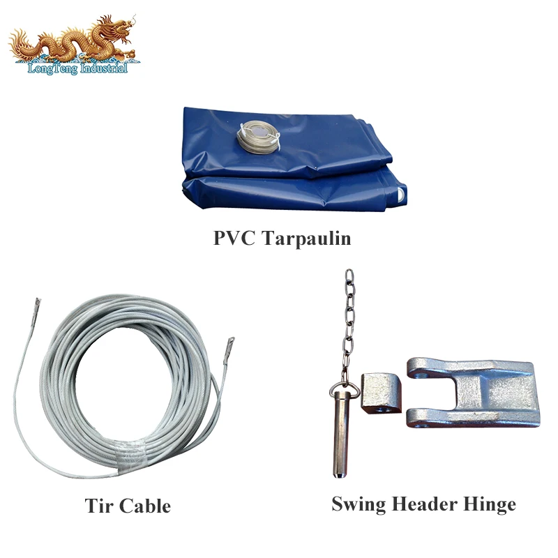 PVC Cover Soft Open Top Container Parts Tarpaulin Roof Accessories Bow Eyelets TIR Cable