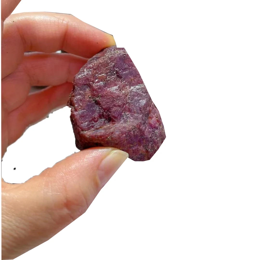 Natural Crystal healing stone quartz bulk crystal rough ruby red corundum raw stone folk crafts for souvenirs