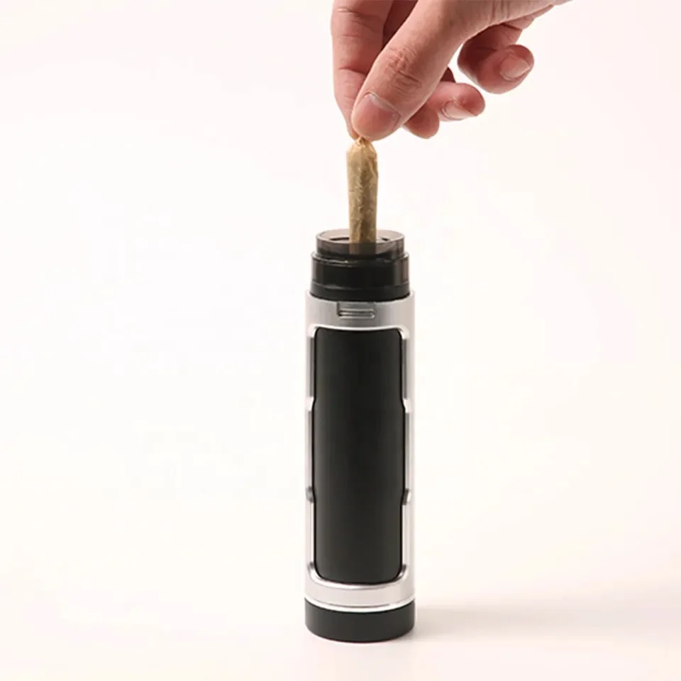 New Plastic Herb Grinder With Storage Tubes Case Custom Logo Smoking Accessories