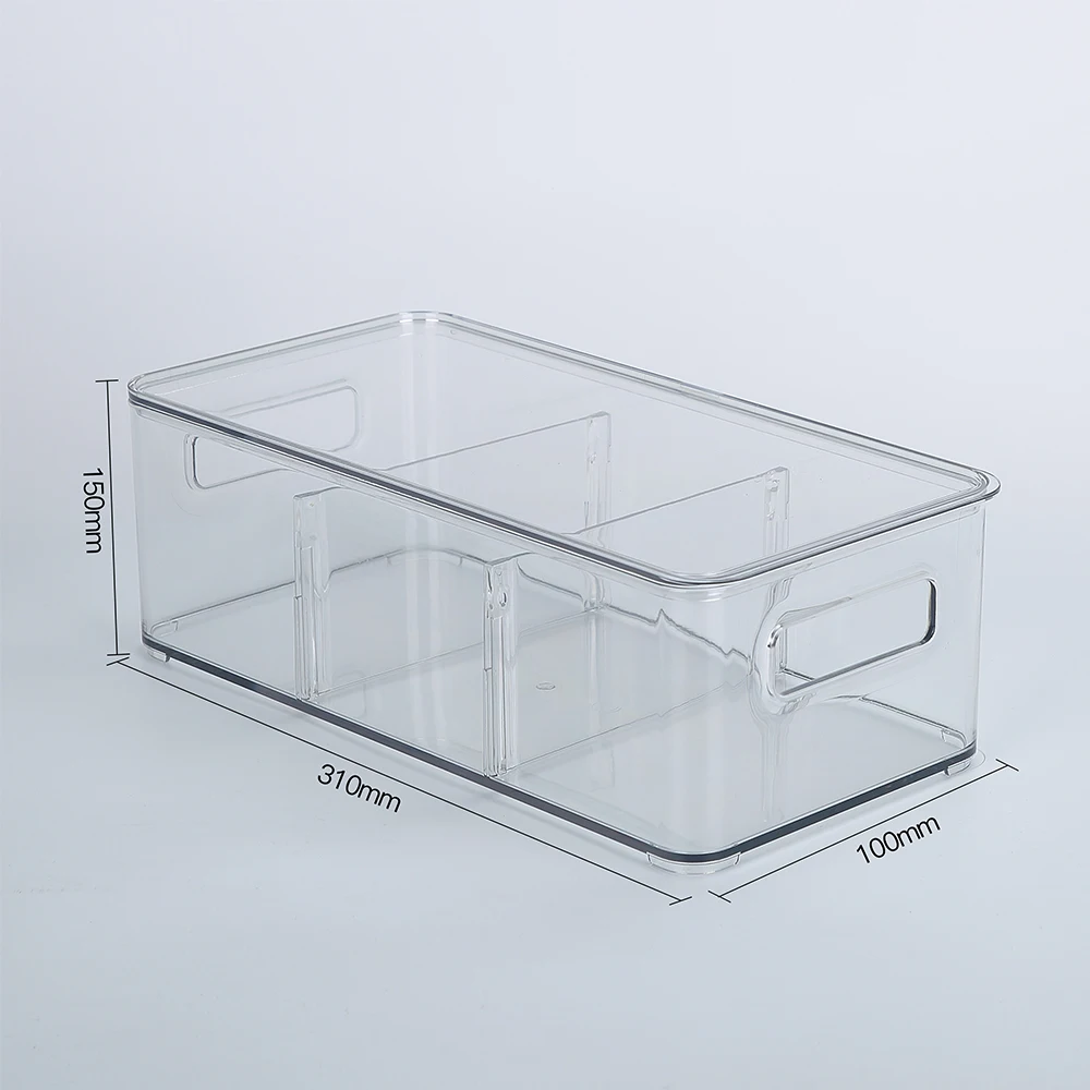 Plastic Durable Kitchen Slide Drawer Type Fruit Fish Egg Refrigerator Storage Box Bins Fridge Organizer