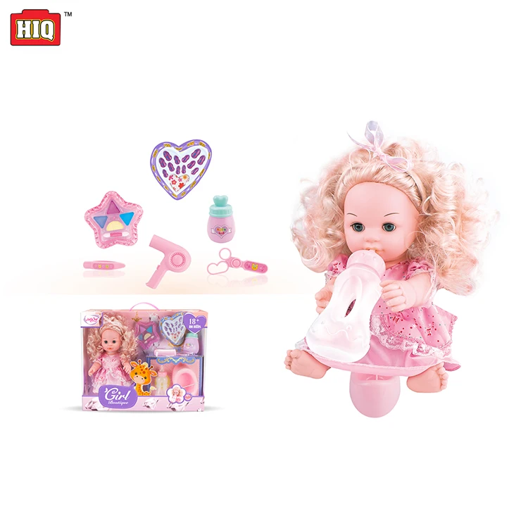 Kids game set interesting reborn baby doll kits with 12 sound