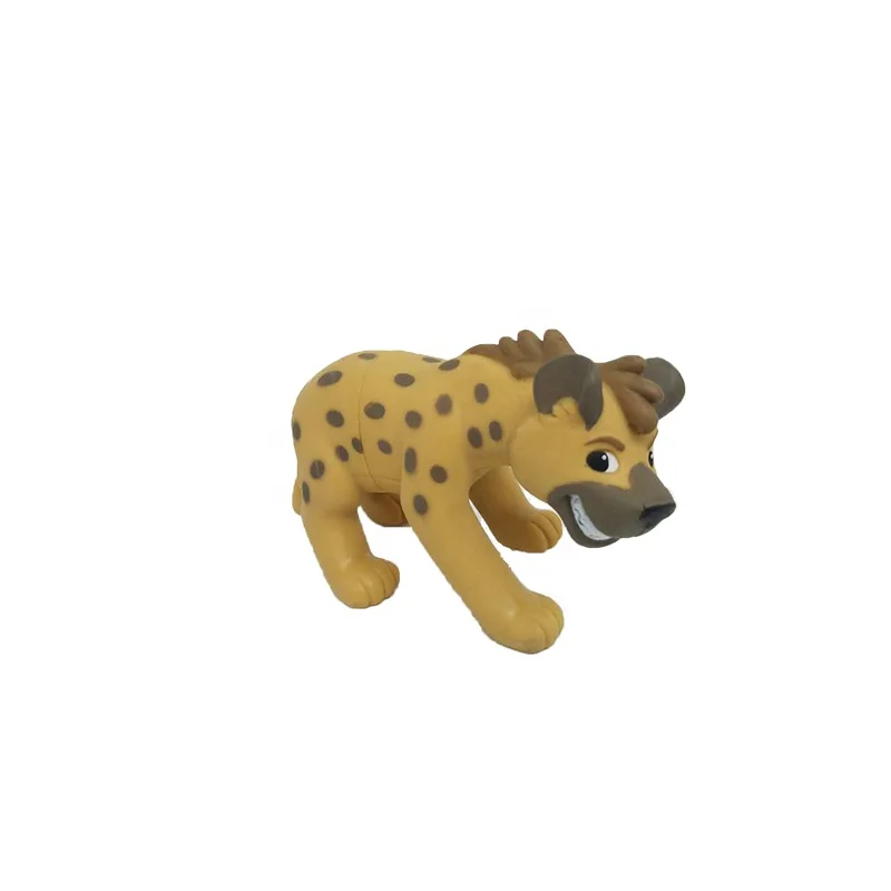 Learning Cartoon Toys Action Figure Baby Early Education Safe Hyena Animal Manufacturers Rotational Kid Toy Vinyl Toys