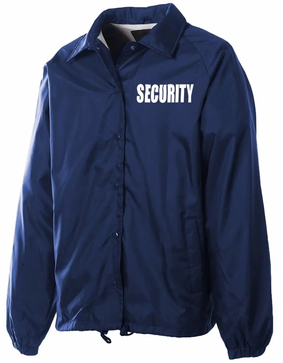 Wholesale Security Bomber Jacket Men Security Guard Jacket Nylon Windbreaker Jacket
