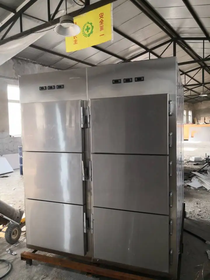 304 stainless steel 6 bodies cooler rooms cadaver freezer refrigerator mortuary fridge