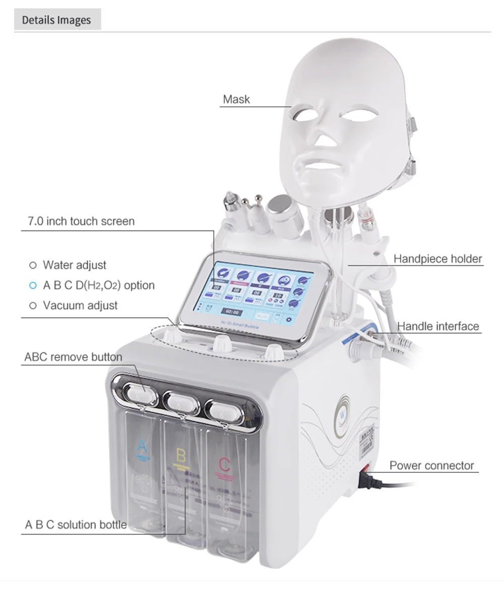 Professional Beauty Electric Diamond Peeling Oxygen Jet Hydrogen Oxgen Facial Diamond Microdermabrasion Machine