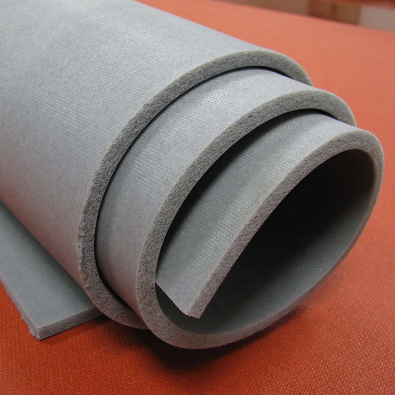 0.3mm silicone rubber sheet waterproof foam sheet wove pattern rubber sheet