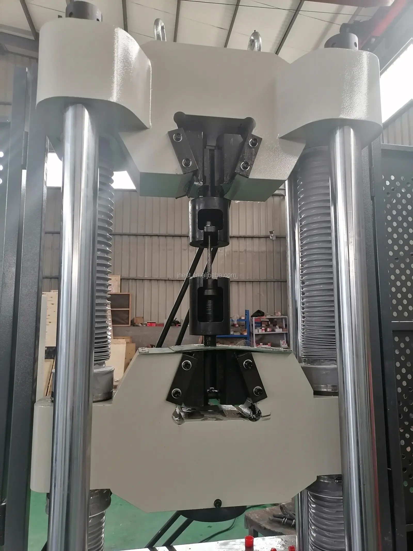 Single Test Space 100 Ton Electro-hydraulic Servo Hydraulic Universal Testing Equipment For Elongation Tensile Test