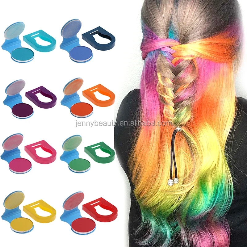 
Party Makeup Super Chalk for Hair 8 Colors Non Toxic Temporary Hair Chalk Set 