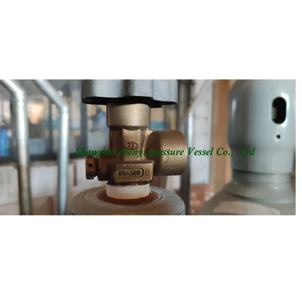 JD JP YA 50L 200bar seamless helium oxygen steel gas cylinder with CGA540 CGA580 valve for PERU
