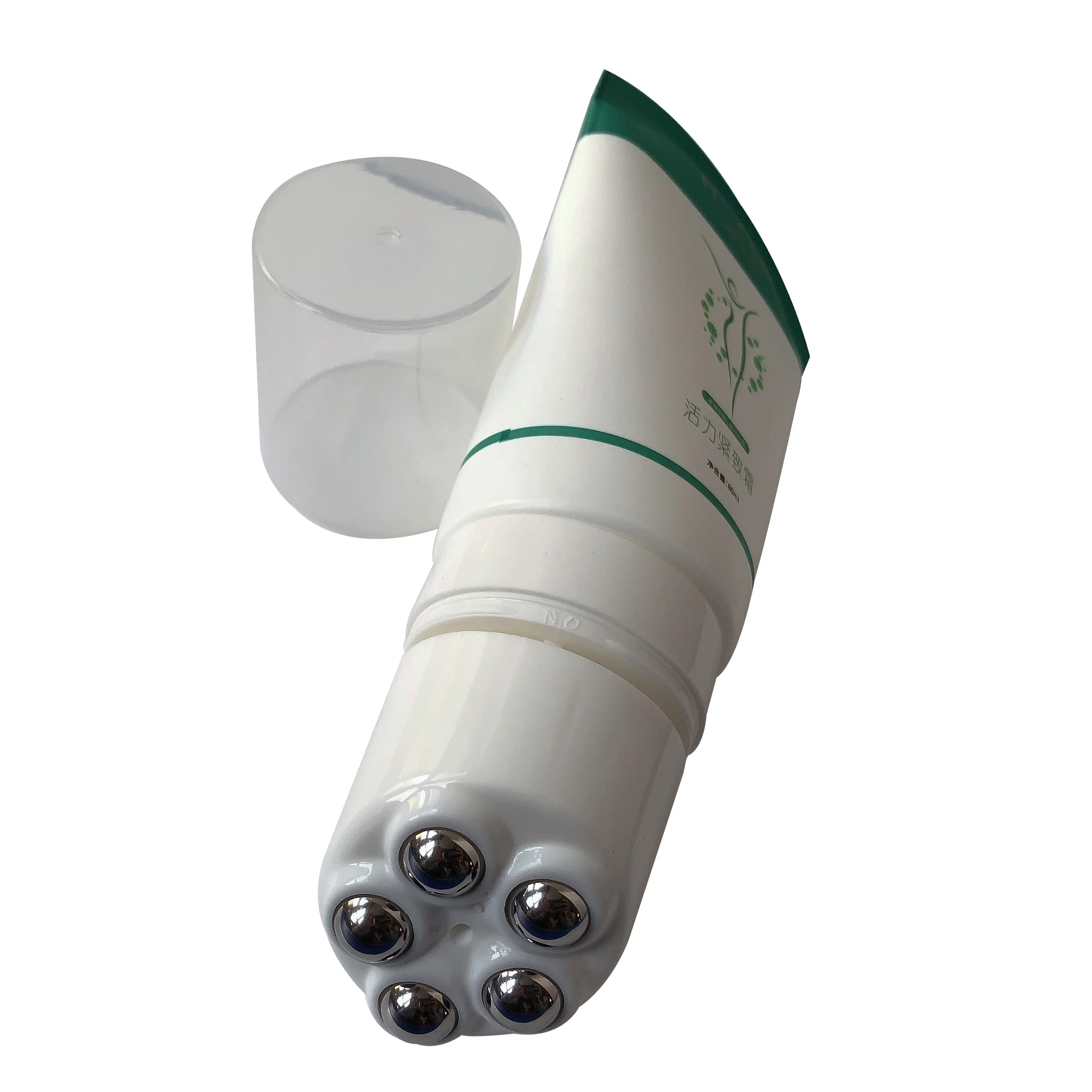 80G 100G Massage Roller Ball Tube for Massage Creashoesmetics for Body Cream Elecloafersssolid Colore Biodegradable Plastic OEM
