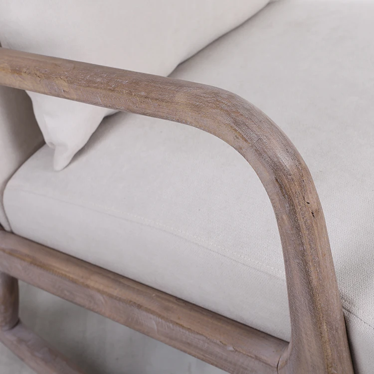 Wholesale Appearance Portable  Anji Kasei Design KSF25000 Cotton Linen Single Easy Modern Living Room Leisure Chair