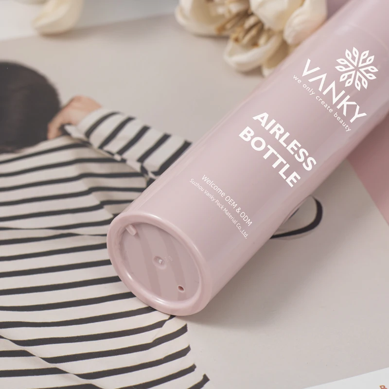 Hot Sale PETG 50ml Manufacture Plastic Airless Pump Bottle Serum Lotion Pump Dispenser Vacuum Airless Bottle