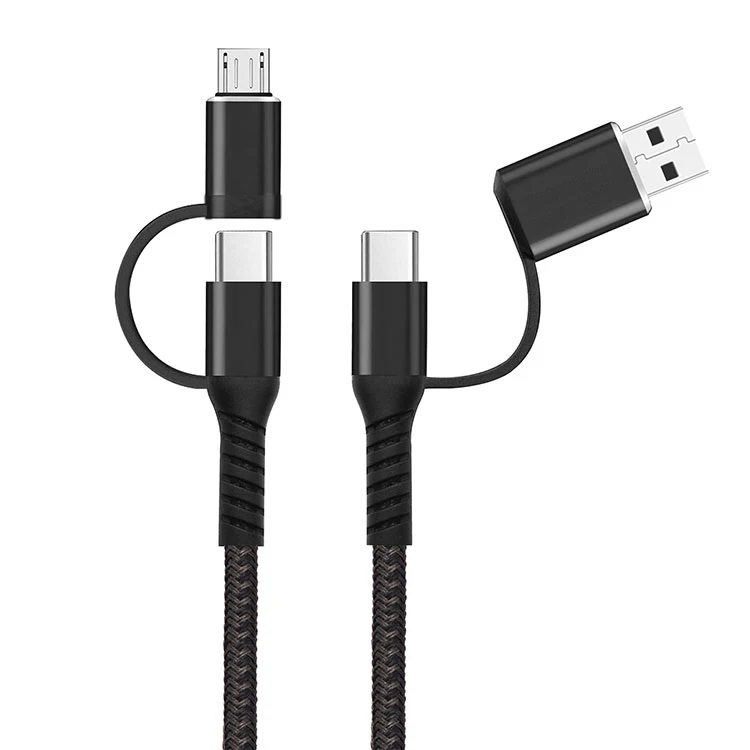 
Factory Original Three in One dual port usb charger cable 1M 3 in 1 USB Cable Fast 2A Charging Cable 