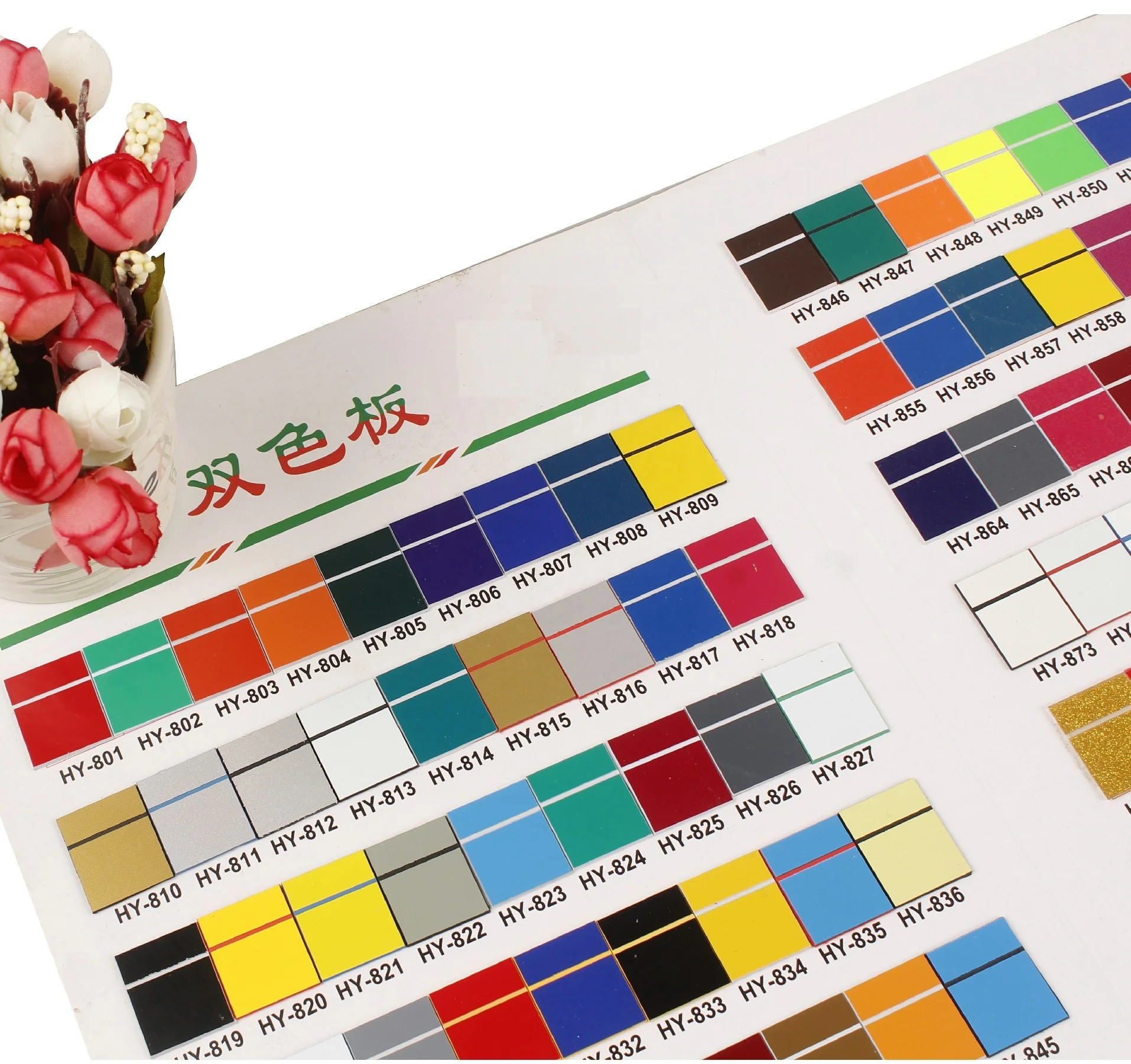 
Used for CNC and laser engraving and printing ABS two-color paperboard ABS plastic board 