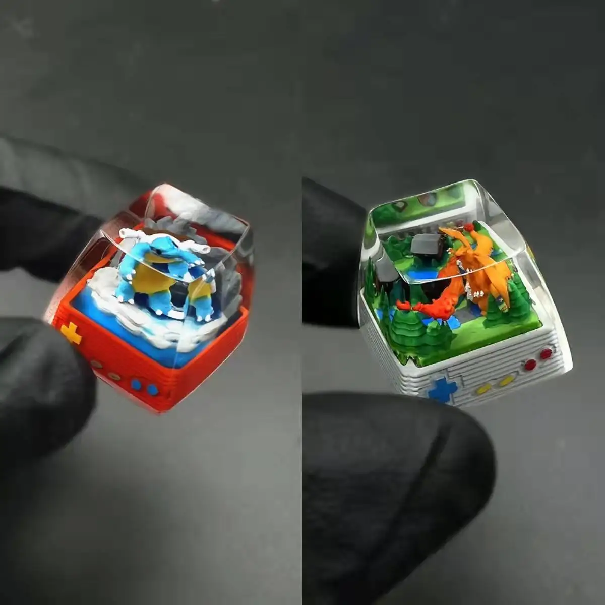 3d-клавиши ручной работы с покемоном в виде фигурки героев
