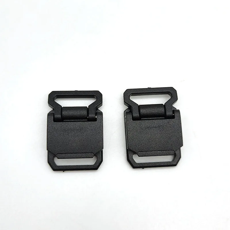YYX Black Plastic Buckle Quick Release Lock Slider With Magnet Center Buckle for Bag