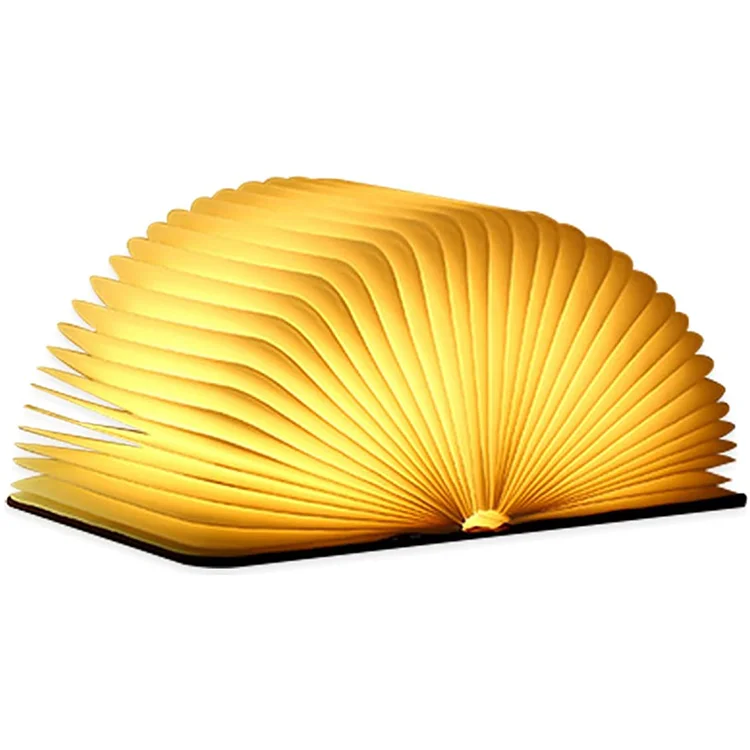 
Baby Kids Room Reading Bedside Table Lamp Usb Rechargeable Led Mini Wooden Book Lamp Led Night Lights 