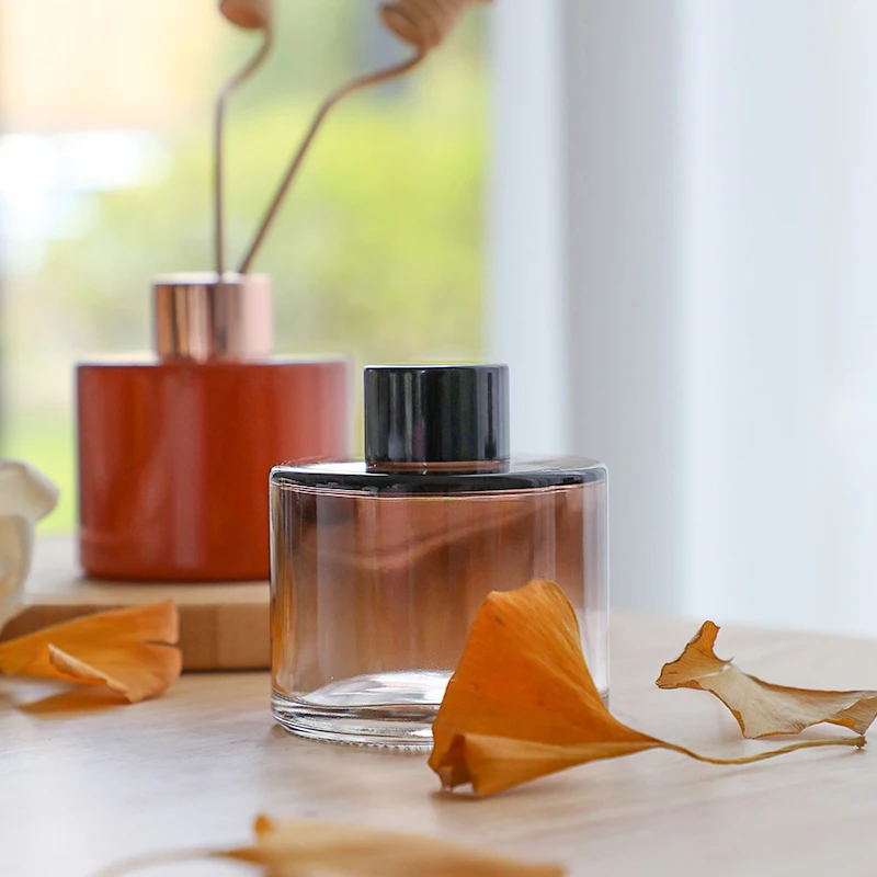 2023 New Product Fireless Aromatherapy Home Decoration Reed Diffuser Bottle Luxury Glass Diffuser Bottle