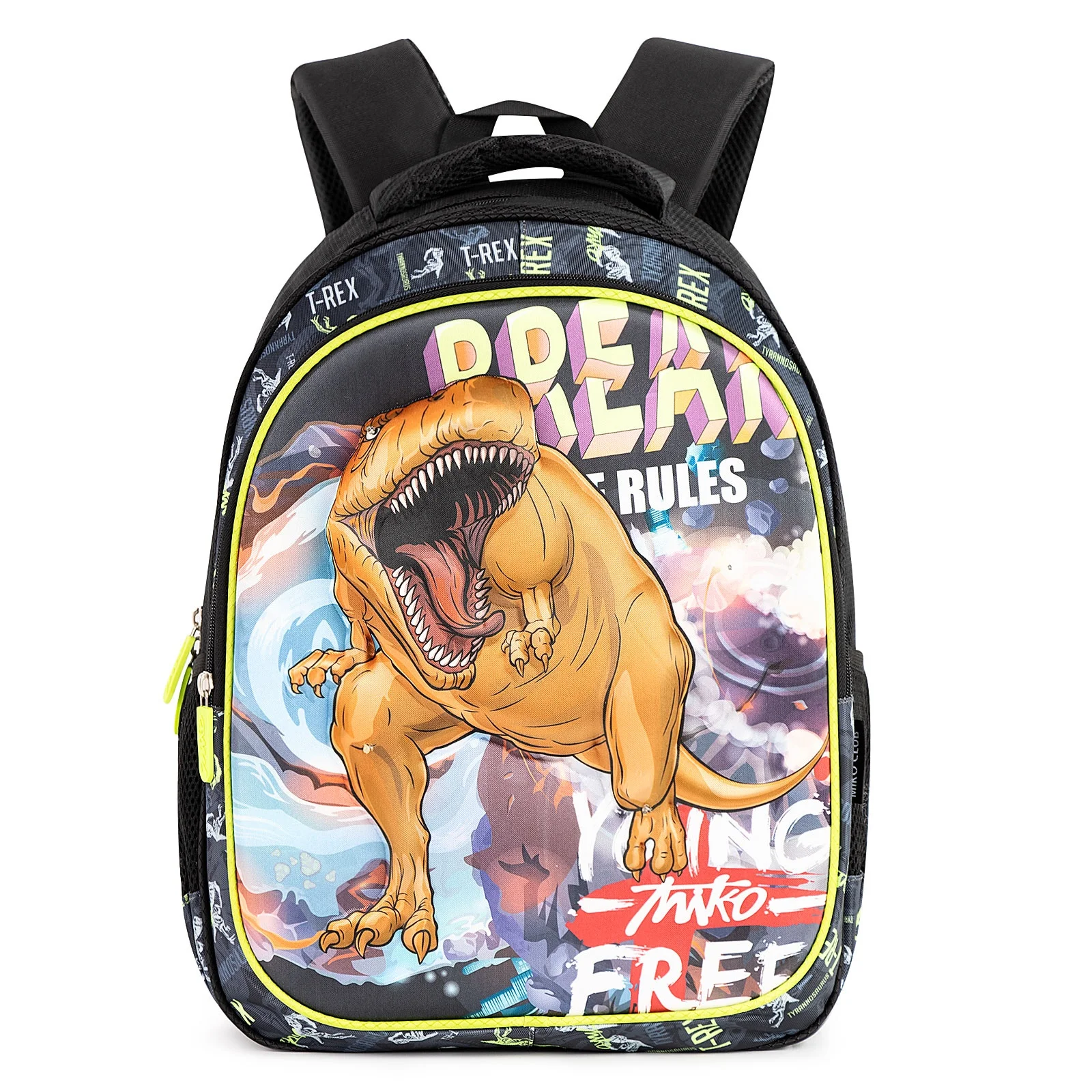 3D Dinosaur Black Sac Scolaire Children Kids School Backpack Scool Bag Boy