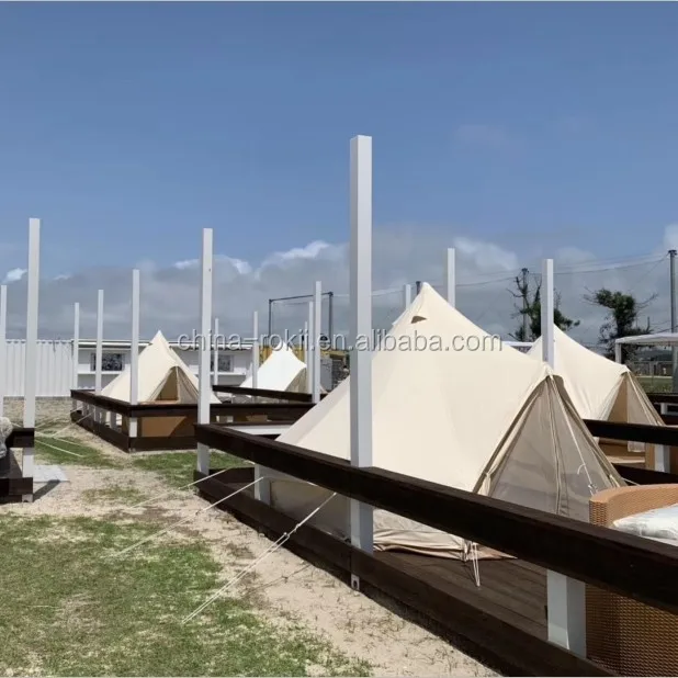 4M Glamping Bell Tents for Boutique Camping and Occasional Family Camping Trips and Festivals